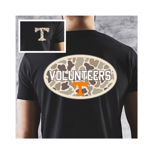 Camo TENNESSEE circle design pocket/back digital file PNG