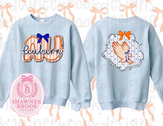 Coquette doodle AUBURN | WDE design front and back
