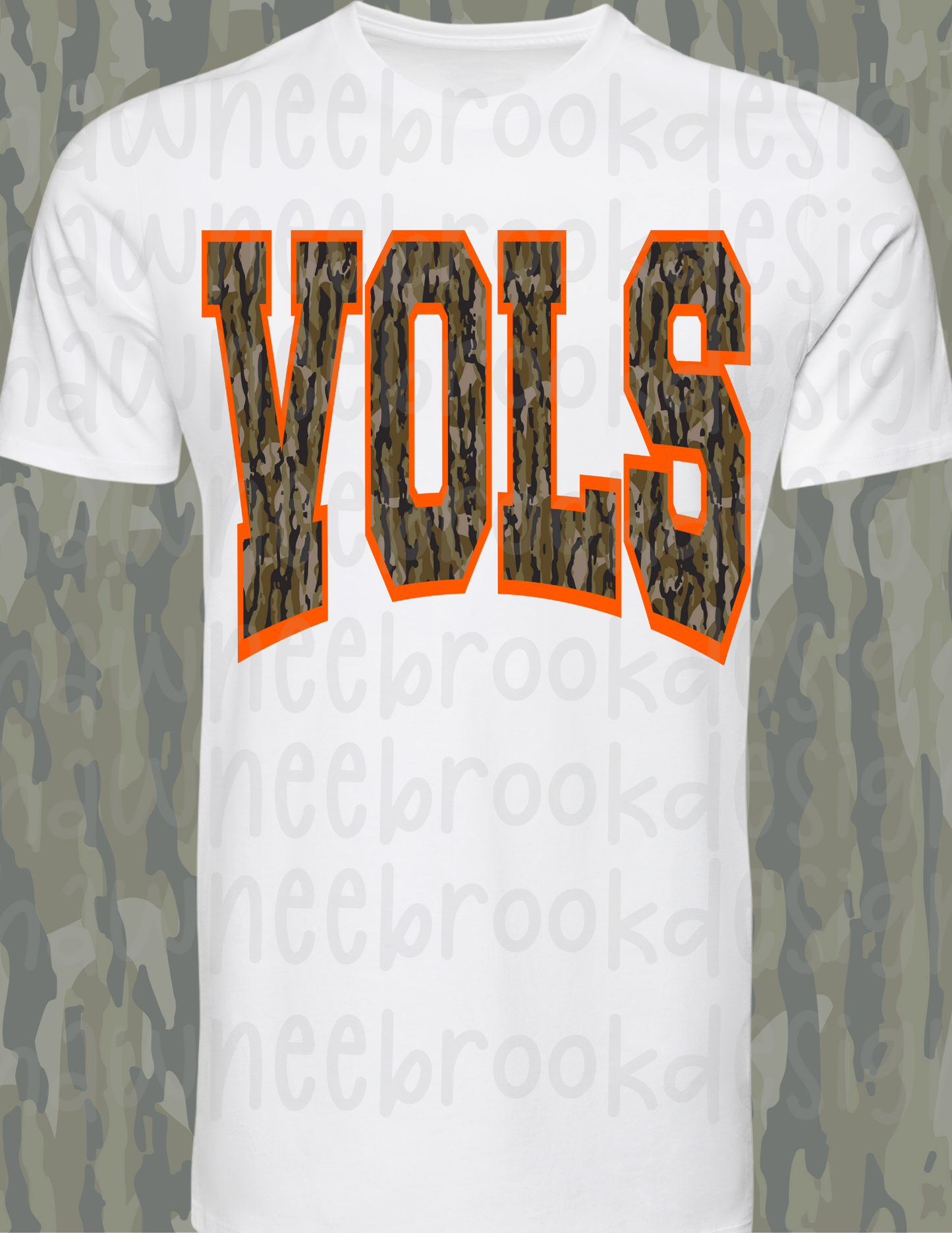 VOLS BOTTOMLAND CAMO PNG, digital file