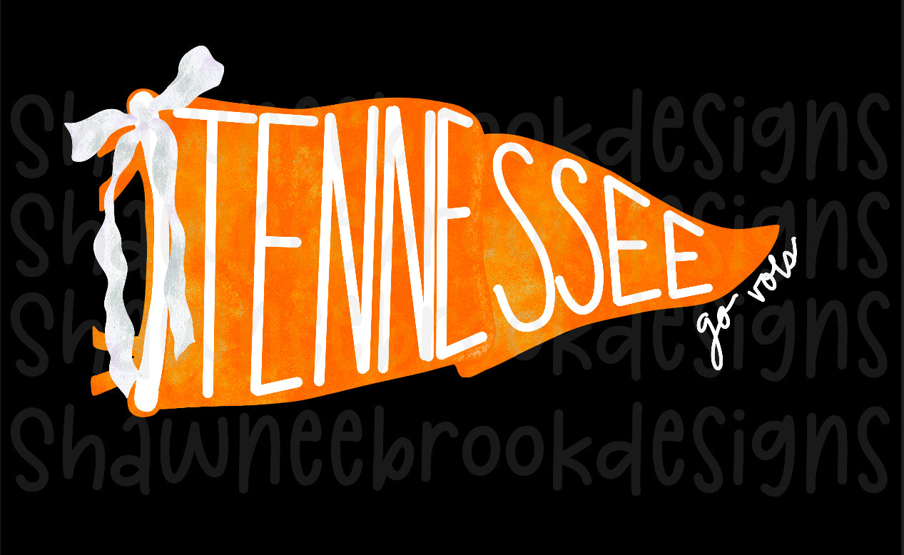 FLAG | PENNANT Tennessee Volunteers digital file PNG