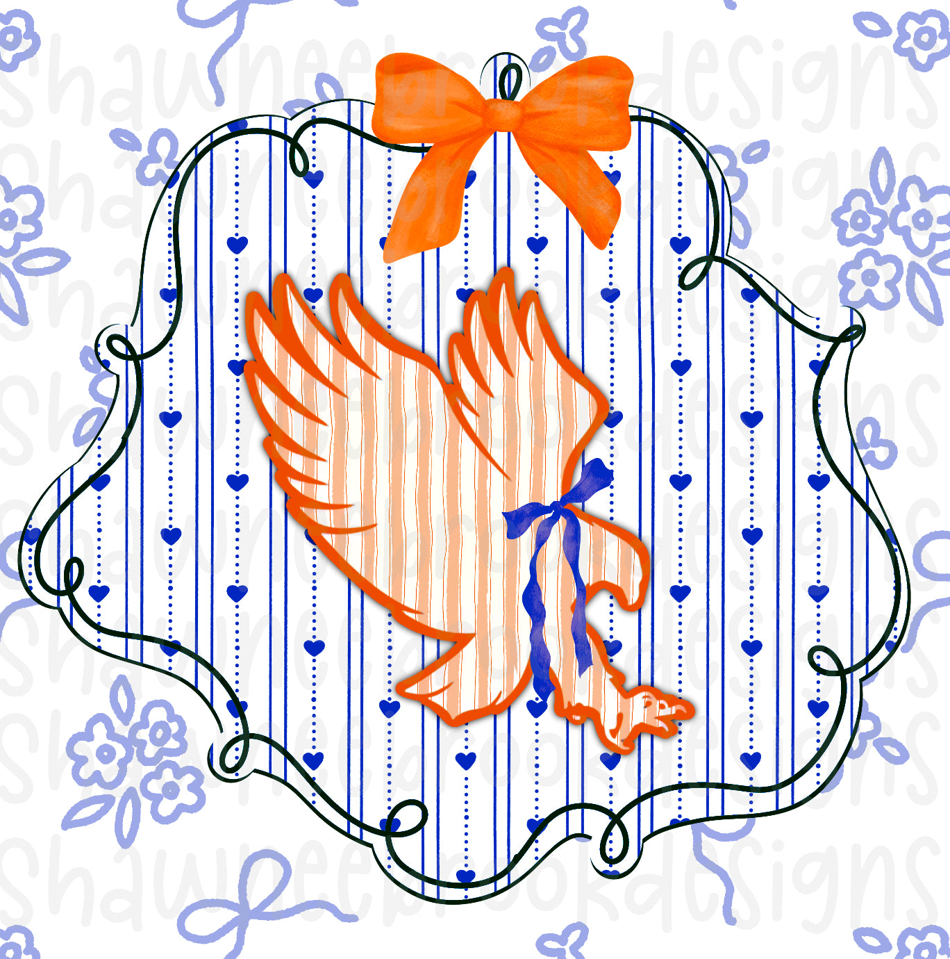 Coquette doodle AUBURN | WDE design front and back
