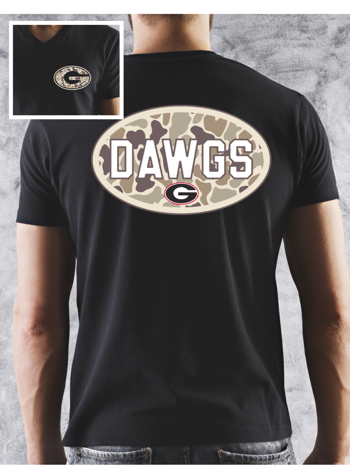 camo Georgia Bulldogs  pocket/back digital file PNG