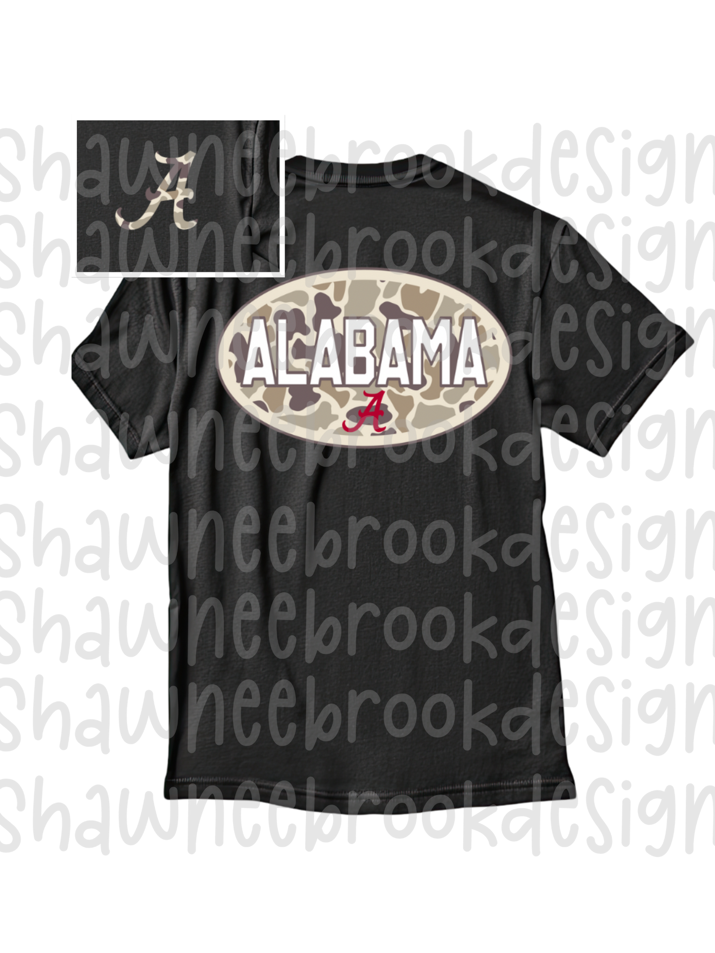 ALABAMA CAMO OVAL DESIGN PNG, digital file