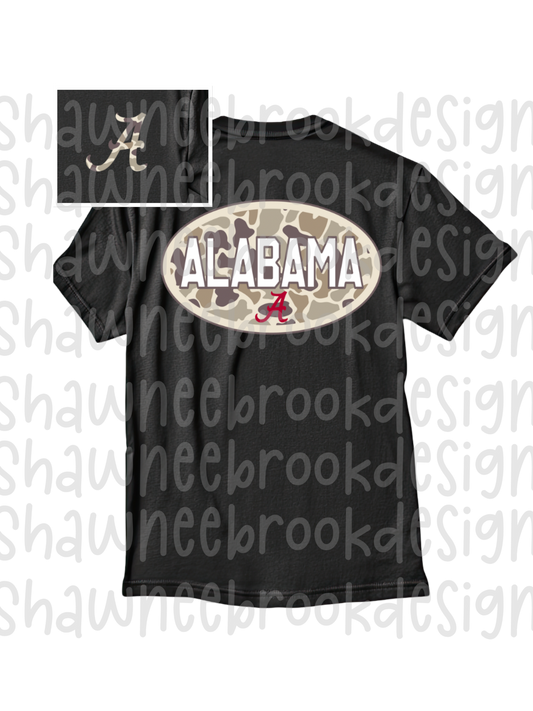 ALABAMA CAMO OVAL DESIGN PNG, digital file