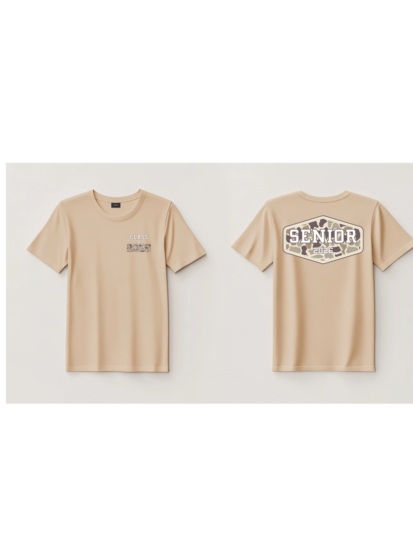 Camo SENIOR CLASS of 2026 digital file PNG